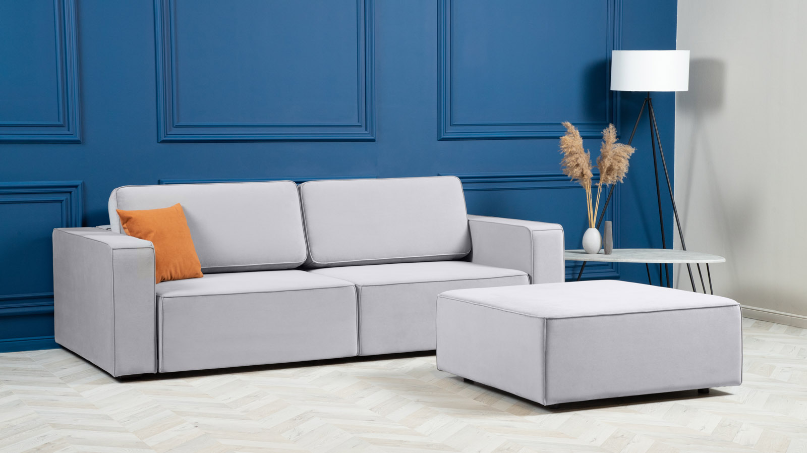 Пуф Ralf, Тк. Sky Velvet 08 97x100 — купить в Озерце