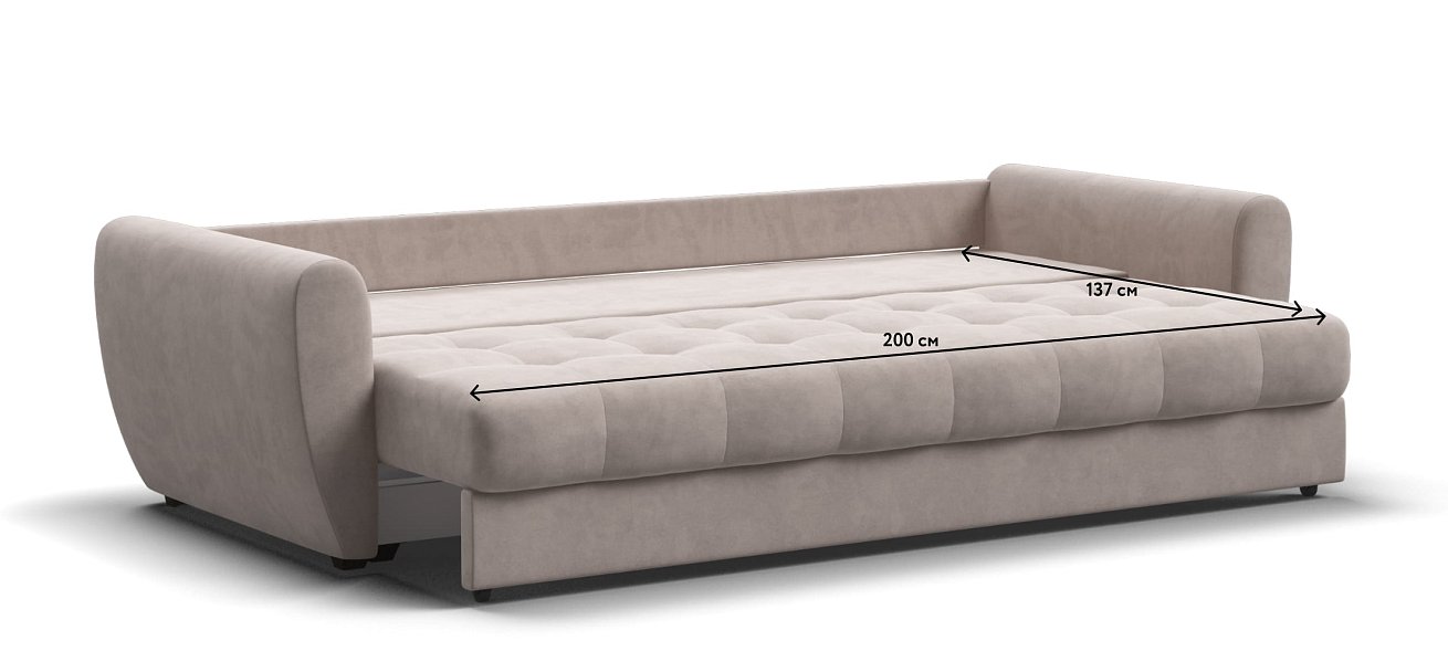 Диван Престон 2.0 велюр Monolit латте — купить в Озерце