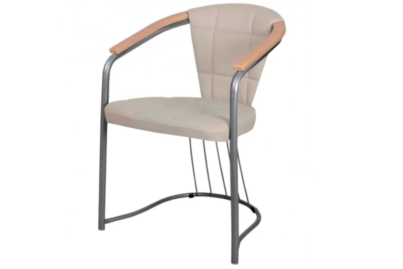 Стул Соната-Комфорт подлокотники бук, каркас Бриллиант, экотекс (3014) СРП-018К - купить в Озерце