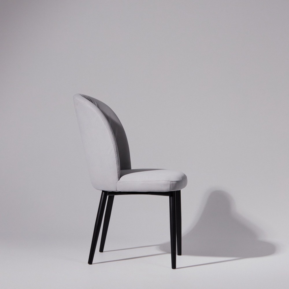 Стул РОЗИ-S муар черный/серый 3VELU52 - купить в Озерце