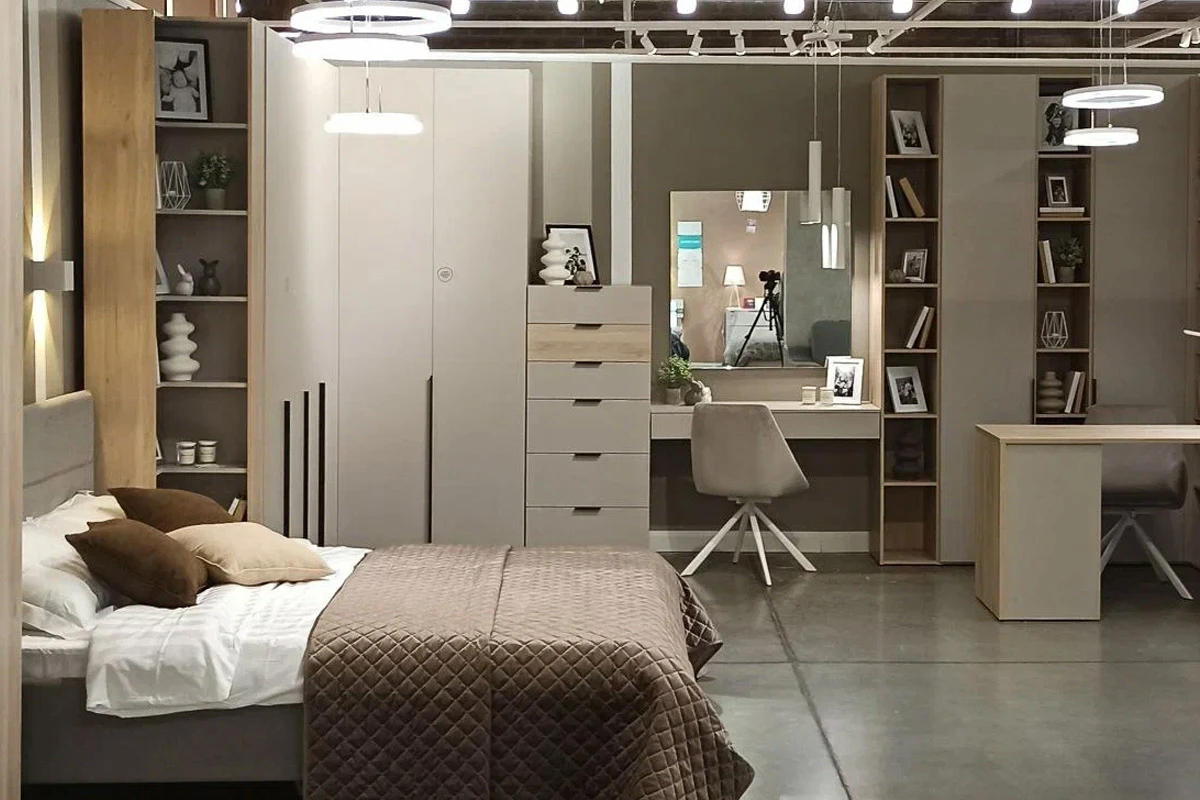 Кровать Мария МК 1.6 (Дымчато-серый) - купить в Озерце