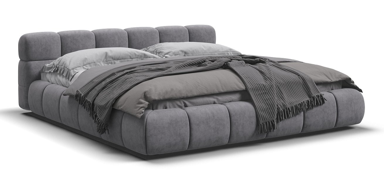 Босс Дрим Кровать+ПМ 180*200 Велюр Роял агат - купить в Озерце