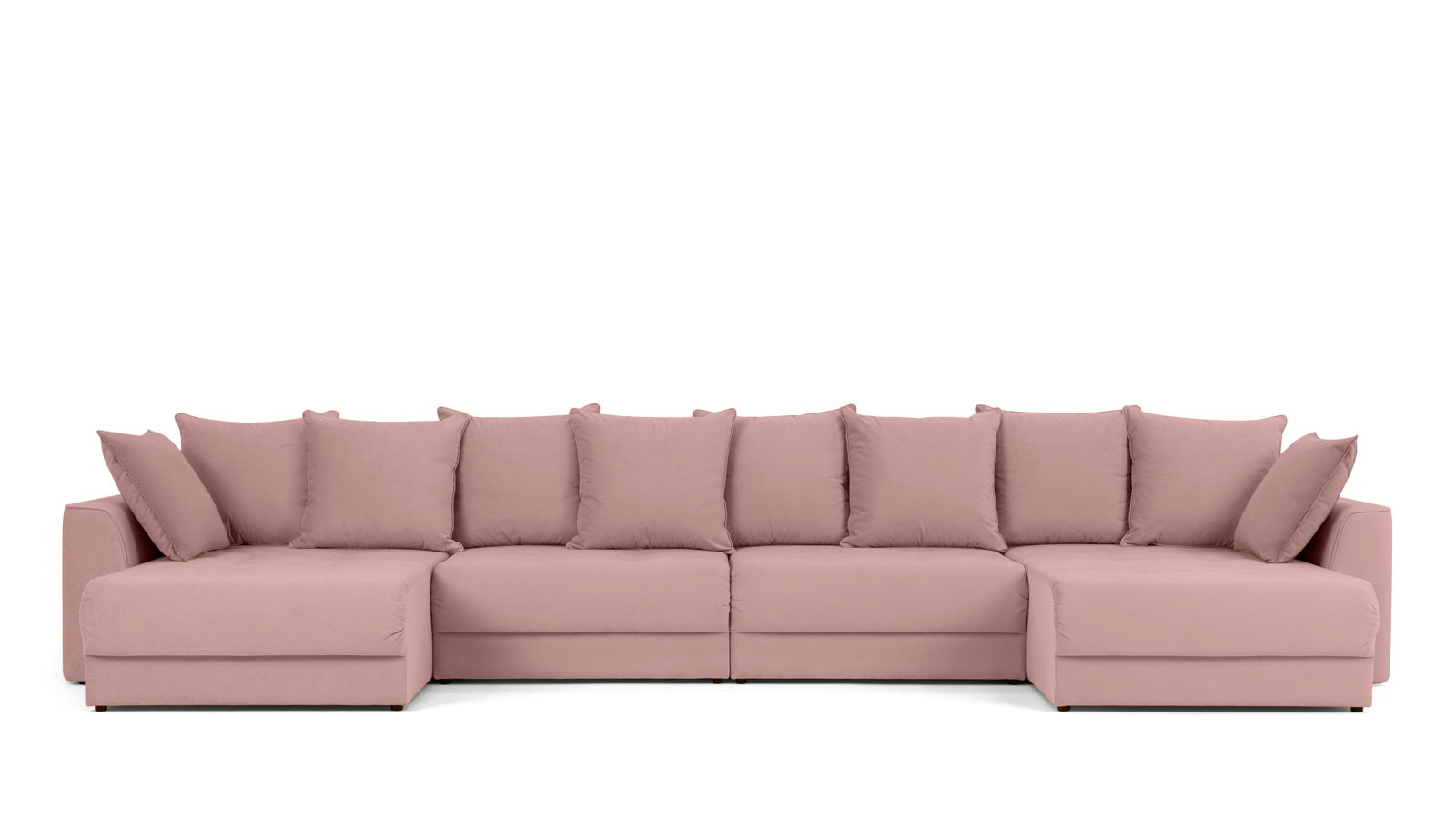 Диван Monako New П-образный с коробом для белья, Тк. Sky Velvet 01 157x455 — купить в Озерце