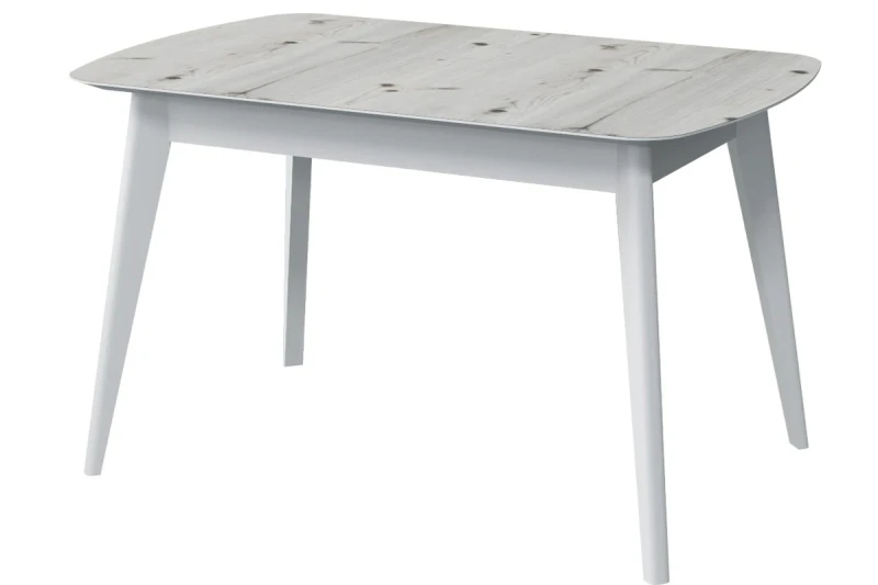 Стол Прайм 1400 (Бискайская Сосна/ПУ белый) - купить в Озерце