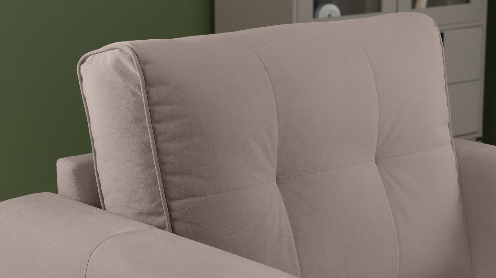 Кресло Amani Pro, Тк. Sky Velvet 17 (подлокотник: 15 см) 89x93.5 — купить в Озерце