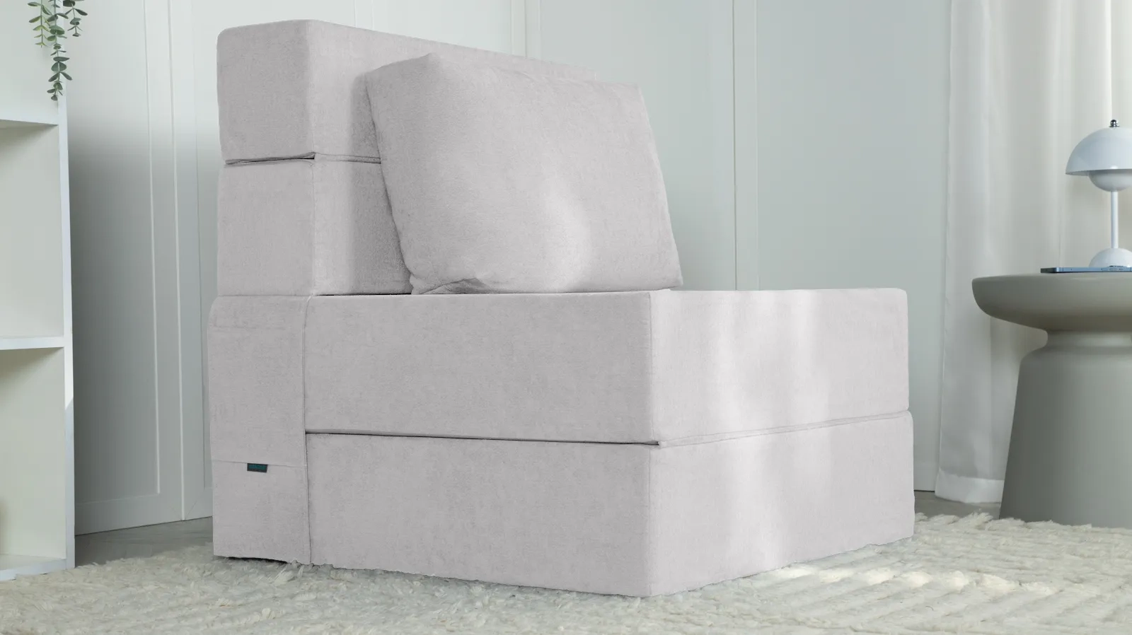 Кресло -матрас Folly ткань Prime Grey 80x80 — купить в Озерце