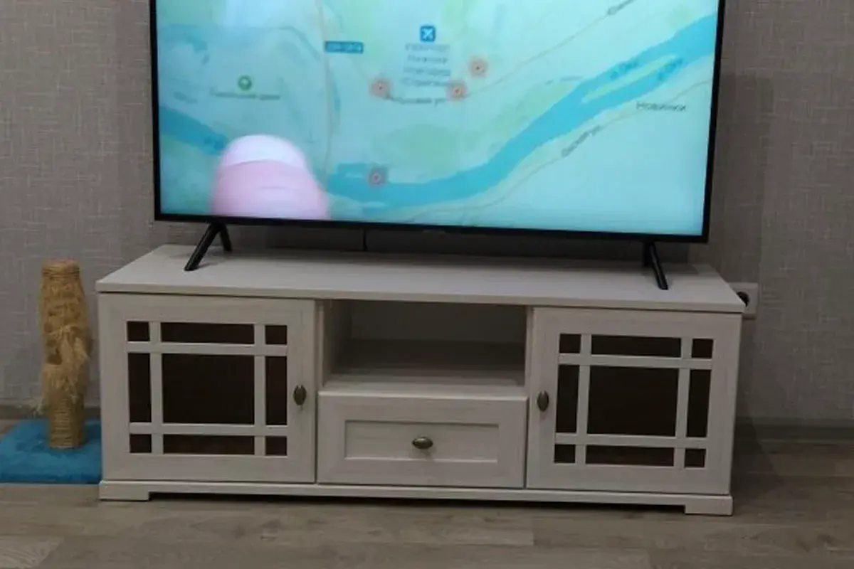 Sherlock 3 Тумба ТВ Ясень Анкор светлый — Мебель-центр Озерцо