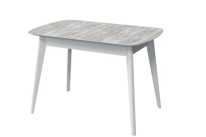 Стол Прайм 1100 (Сосна Онтарио/ПУ белый) - купить в Озерце