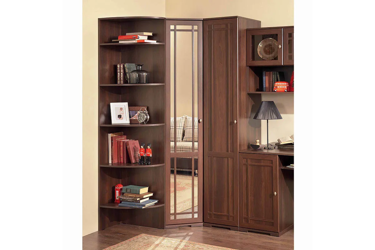 Sherlock 10 Шкаф угловой фасад зеркало в мебель-центре Озерцо