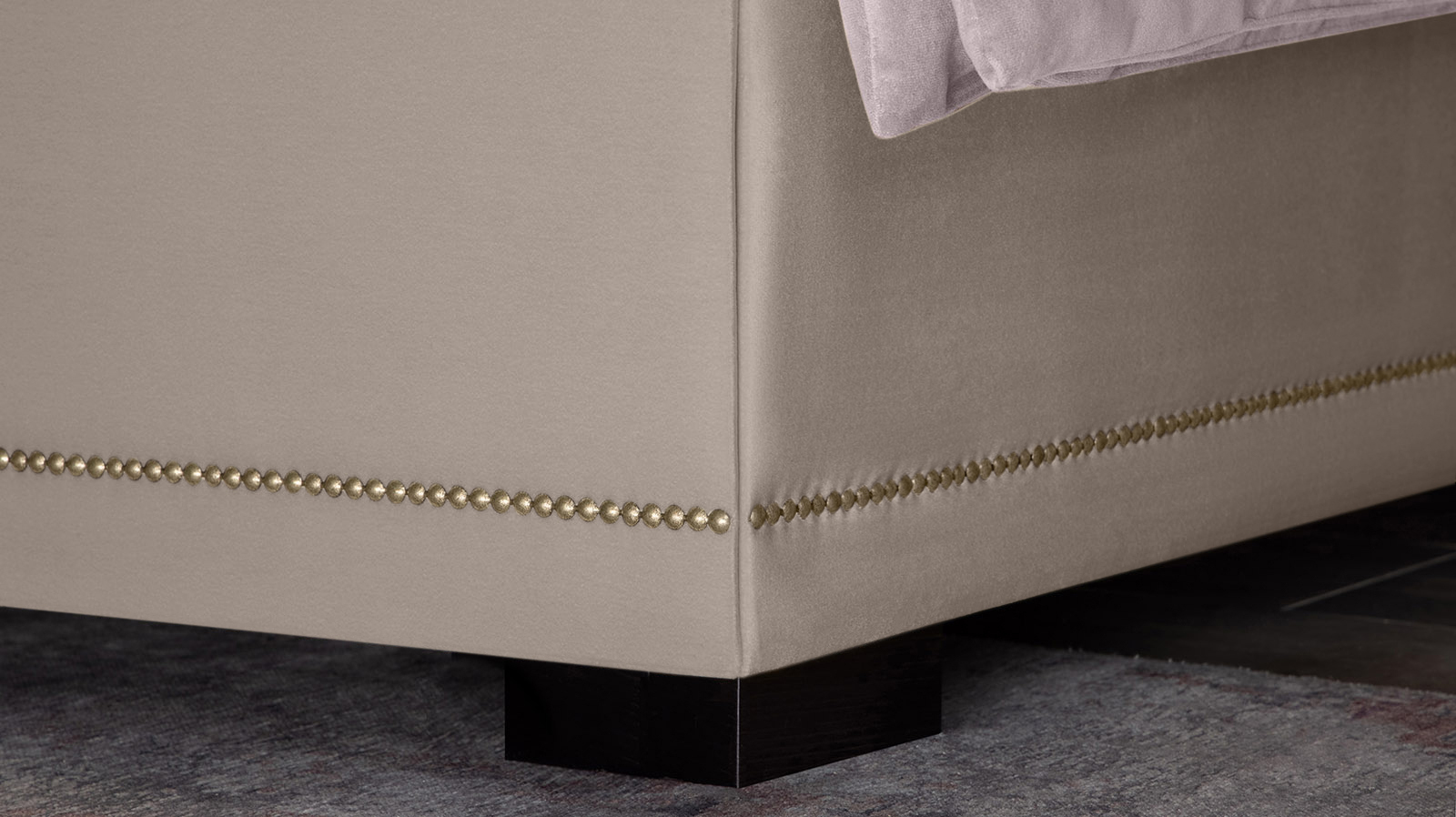 Кровать Rachel New I 200x200, Тк. Sky Velvet 03 gold - купить в Озерце