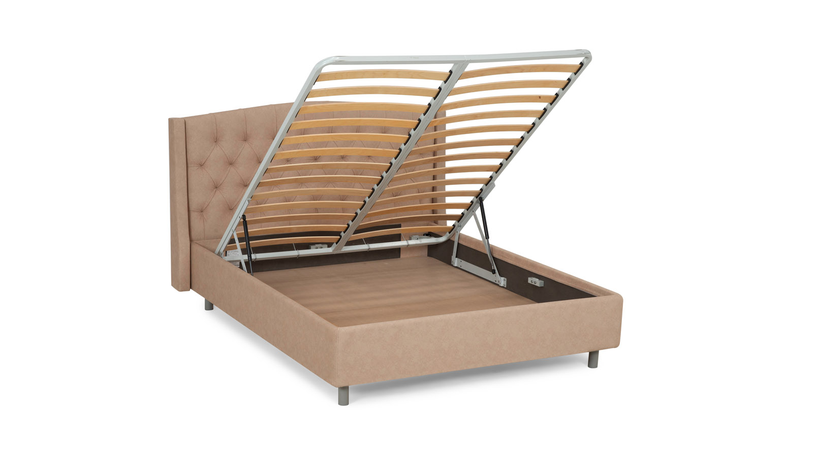 Кровать с подъемным механизмом Margot Nova, ткань Galaktika beige, 90x200 - купить в Озерце