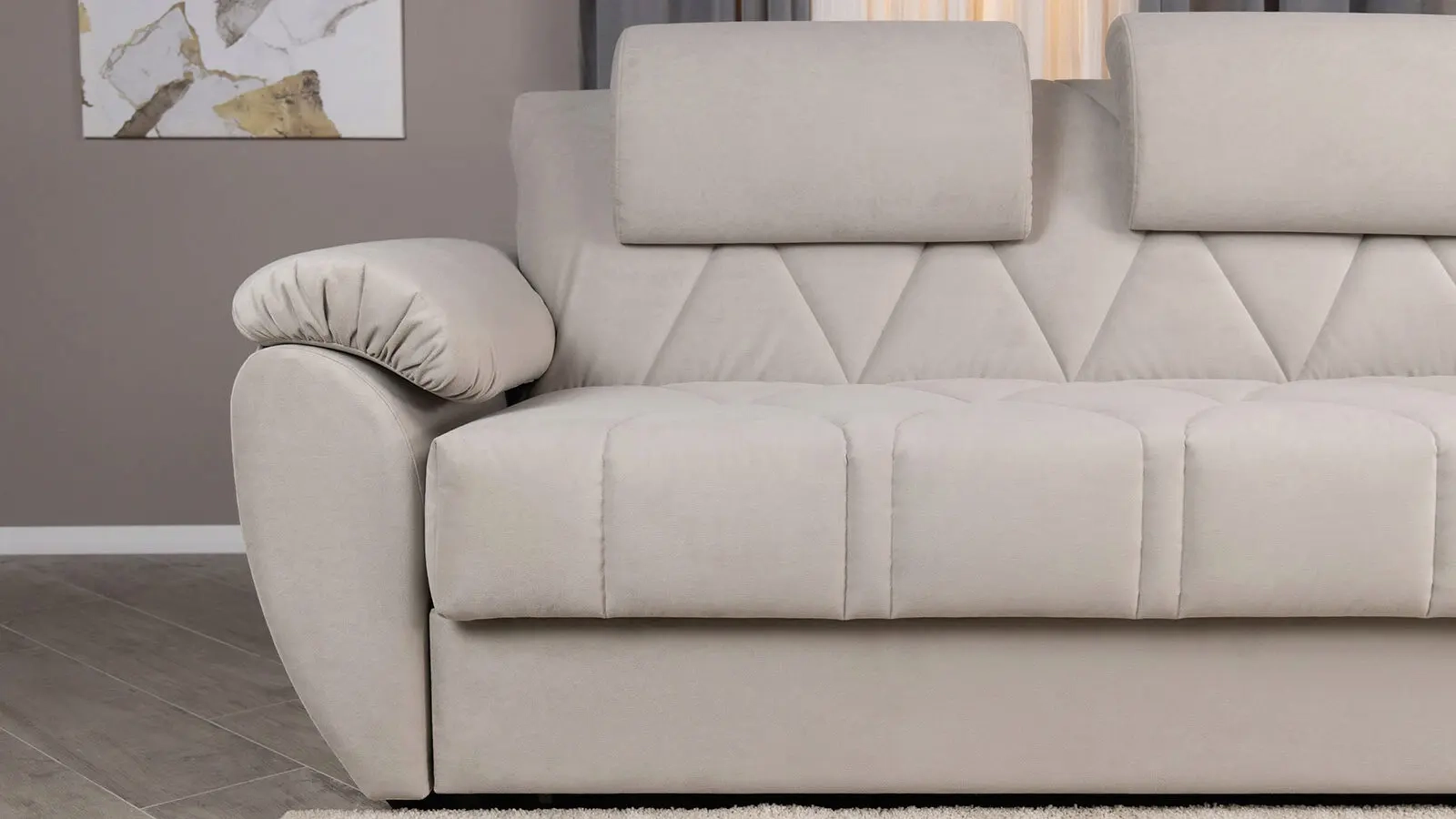 Диван Antares Pro Casanova Grey с коробом для белья 180x215 средней жесткости 116x225 — купить в Озерце