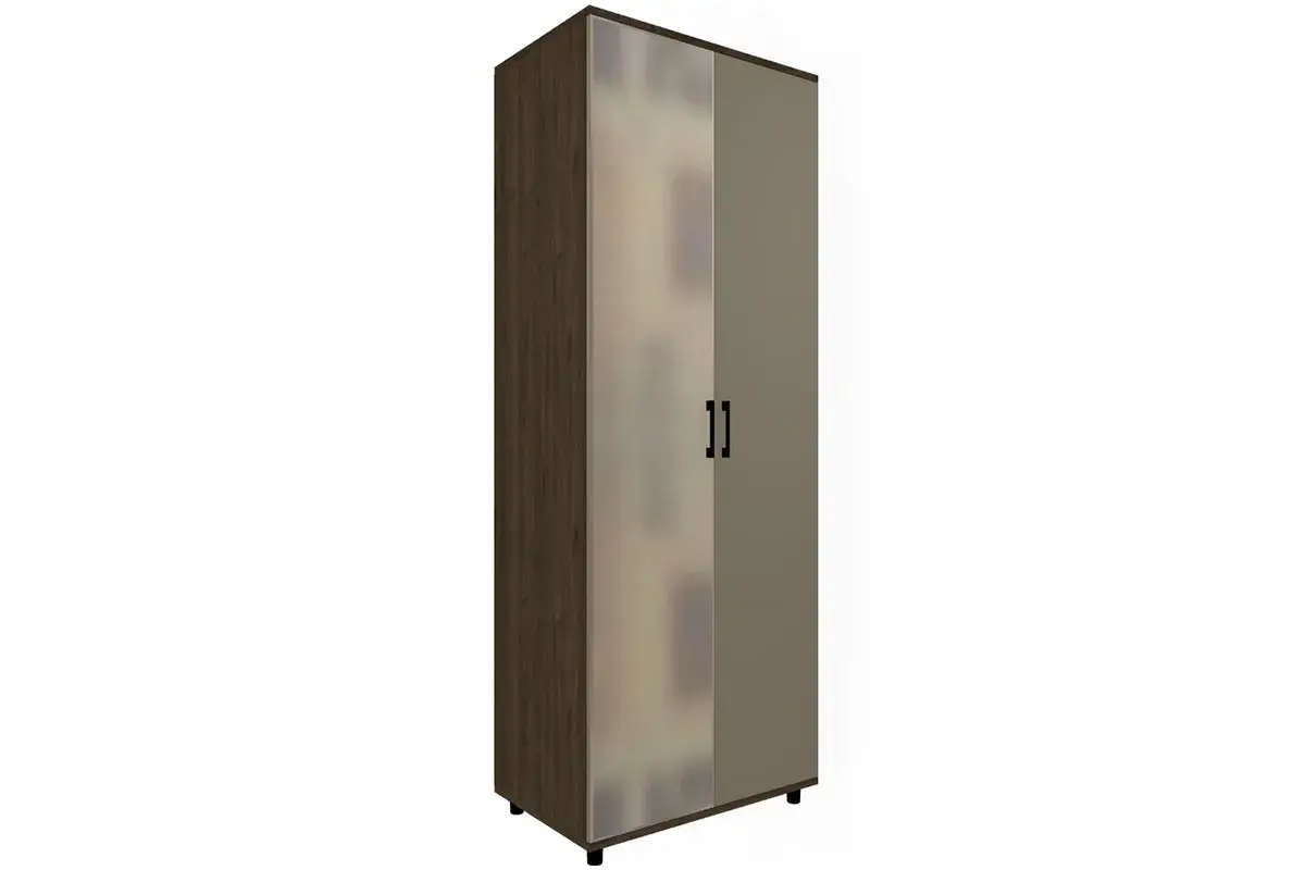 Спальня Грейс комплект 4 (Гикори Джексон Темный/Латте Матовый) - купить в Озерце