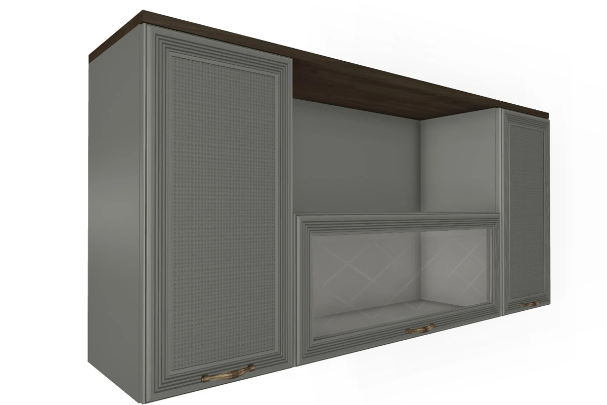 Гостиная Карина-2 (Гикори Джексон Темный/Серый Оникс) — Мебель-центр Озерцо