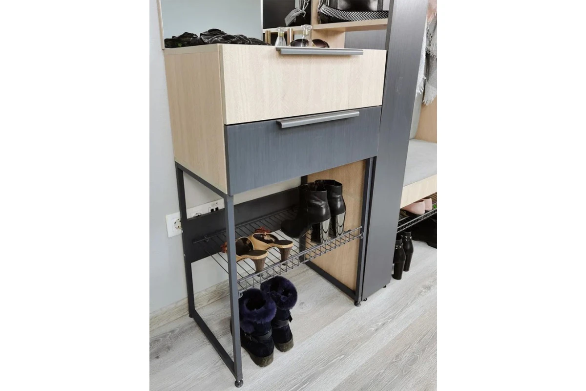 Комод-обувница Палермо №2 (Рейн Морион) — Мебель-центр Озерцо