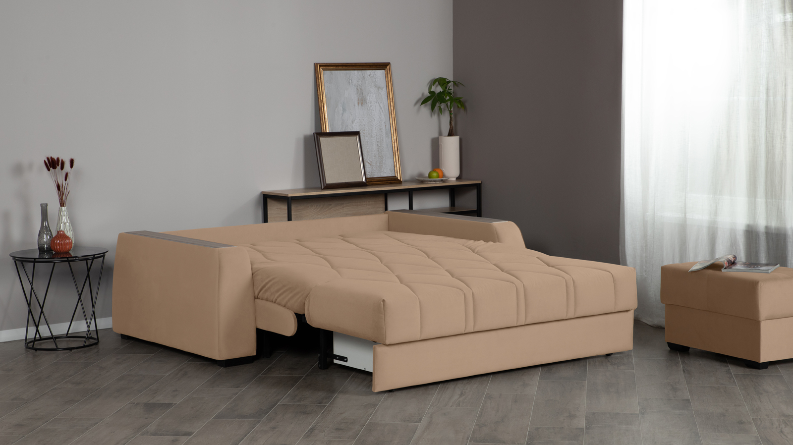 Диван Domo Pro Casanova stone с коробом для белья с накладками 180 120x233 — купить в Озерце