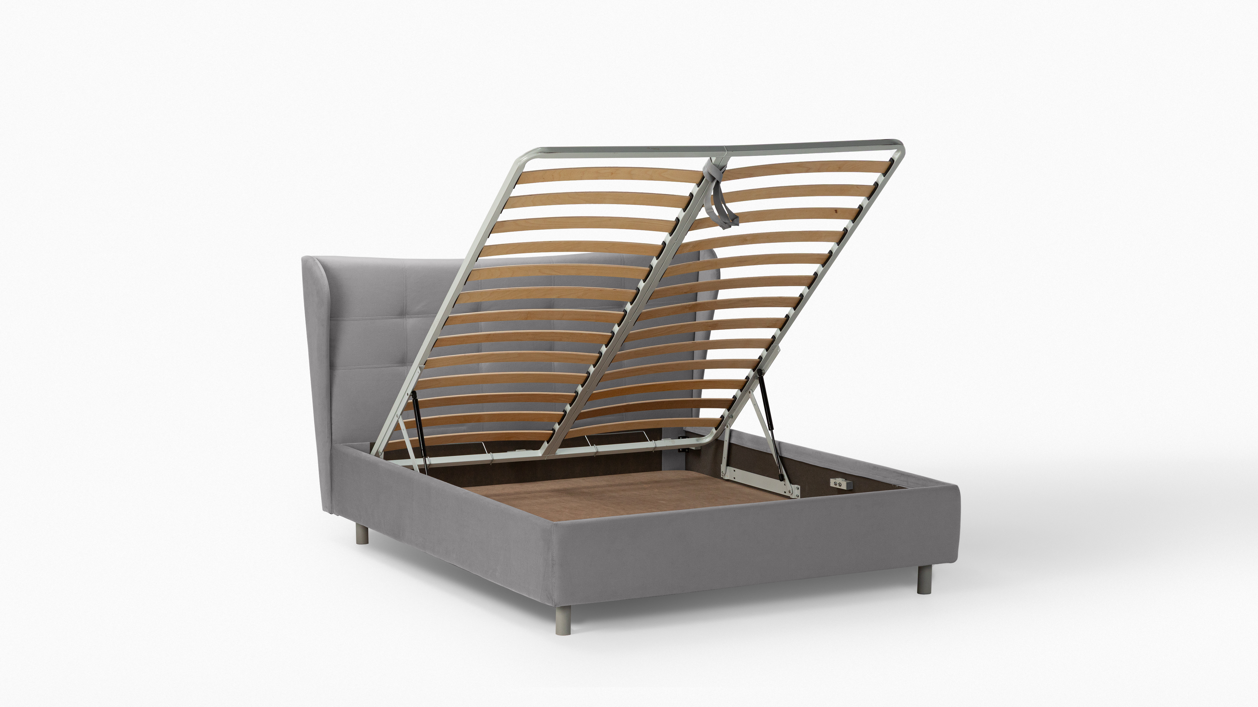 Кровать с подъемным механизмом Carla Nova, ткань Sky Velvet 08, 180x200 - купить в Озерце