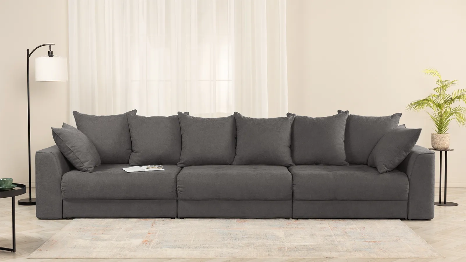 Диван -кровать Monako New 3-секционный, ткань Royal I Mist 113x354 — купить в Озерце