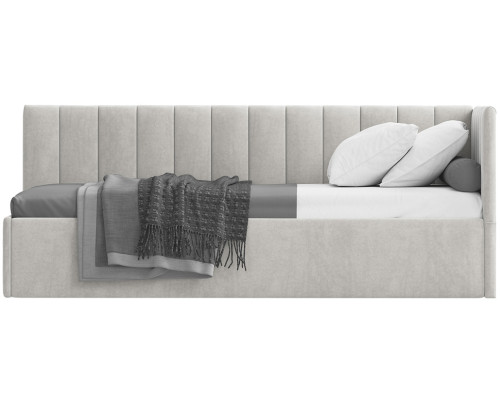 Кровать Сингл 90 угловая с подъемником. Цвет  Simple 29 - купить в Озерце