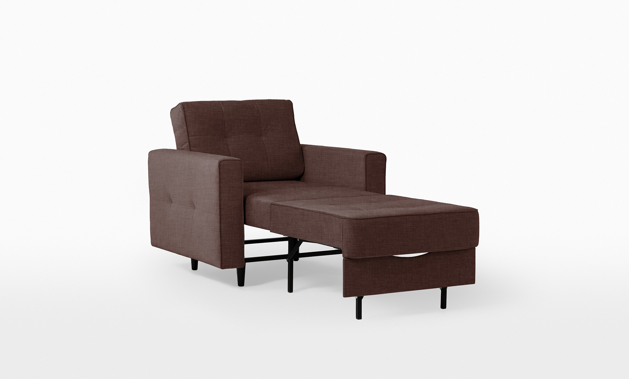 Кресло -кровать Amani Pro, ткань Lidot brown (подлокотник: 15 см) — купить в Озерце