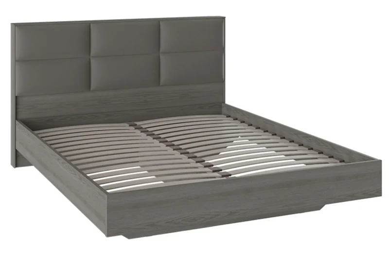 Кровать с мягкой спинкой Либерти СМ-297.01.001 160х200 (Хадсон/Ткань Грей) - купить в Озерце