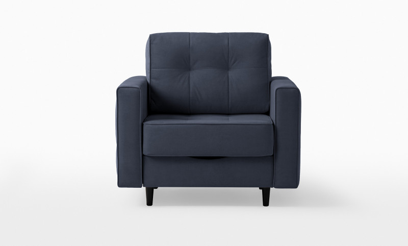 Кресло -кровать Amani Pro, ткань Sky Velvet 40 (подлокотник: 15 см) — купить в Озерце