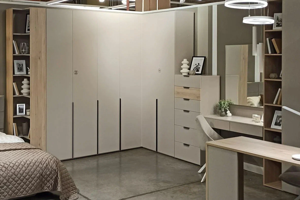 Шкаф Мария 4х-дверный МШ 180.55 (Дымчато-серый) в мебель-центре Озерцо