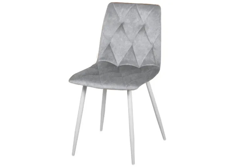 Стул Регги (Белый матовый 9003/Генезис Steel светло-серый) СРП-066 - купить в Озерце