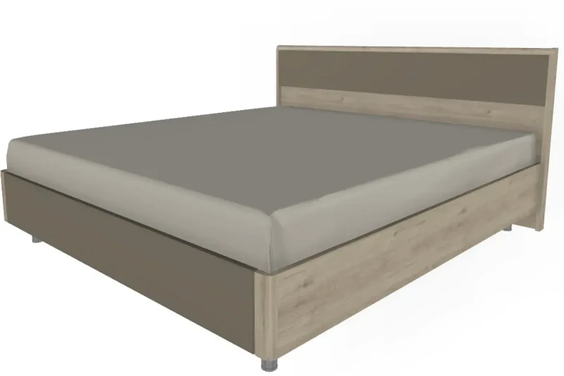 Кровать КР-5004-ГС-ЛМ (Гикори Джексон Светлый/Латте Матовый) - купить в Озерце