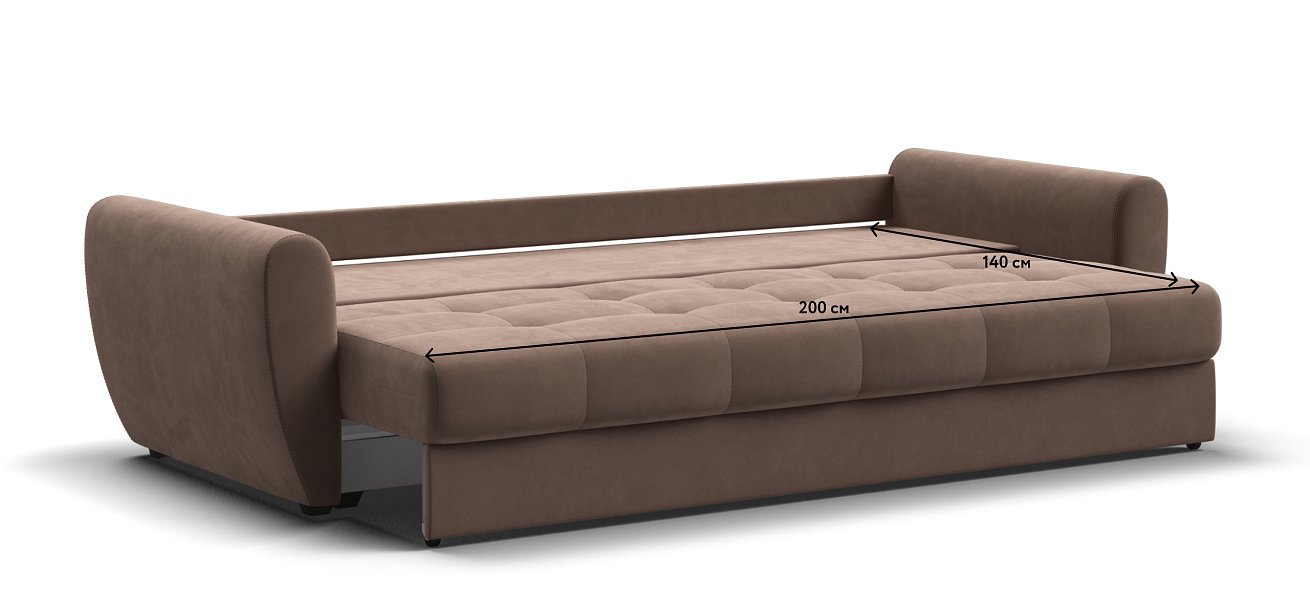 Престон диван Велюр Монолит мокко — купить в Озерце