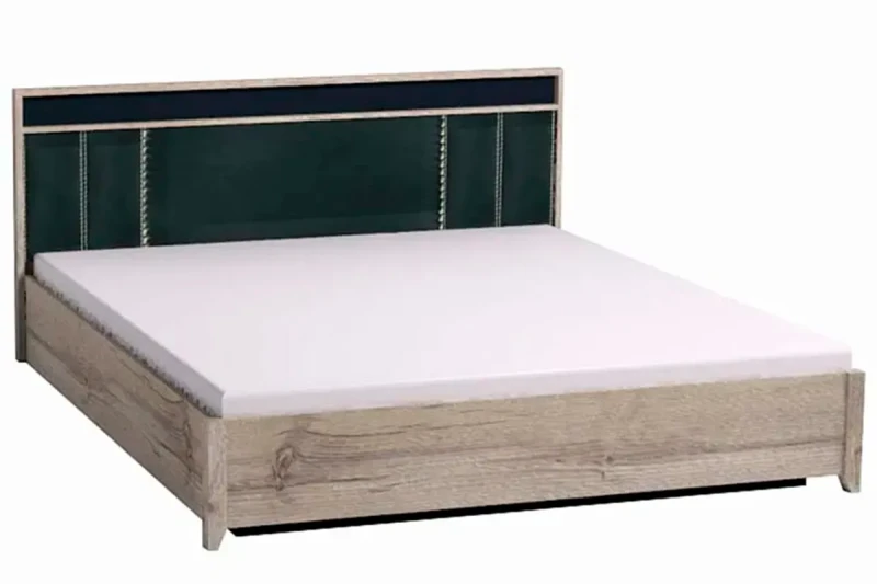 Кровать Nature Люкс 306 без основания 180х200 (Гаскон Пайн/Чёрный) - купить в Озерце