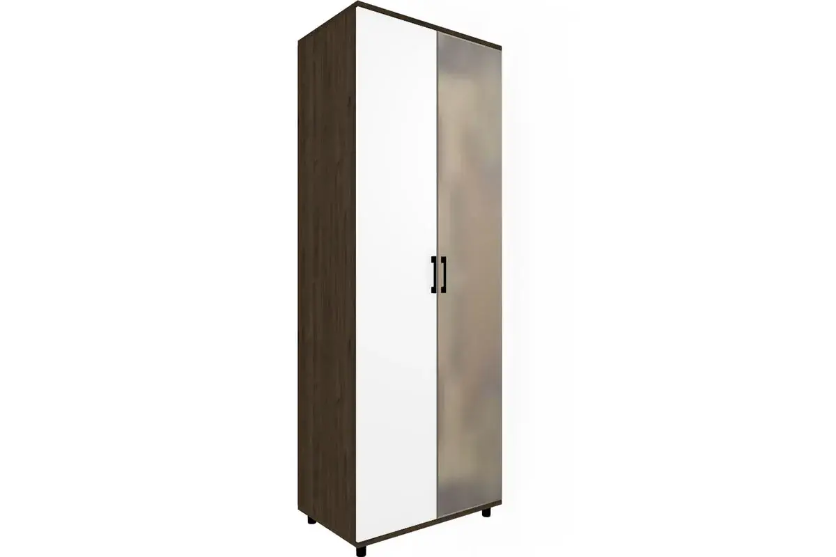 Спальня Грейс комплект 4 (Гикори Джексон Темный/Белый Бриллиант Глянцевый) - купить в Озерце