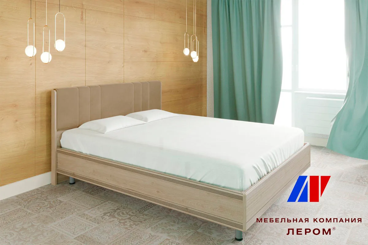 Готовый комплект для спальни СК-1024-ГС-В (Гикори Джексон светлый/Велюр) - купить в Озерце