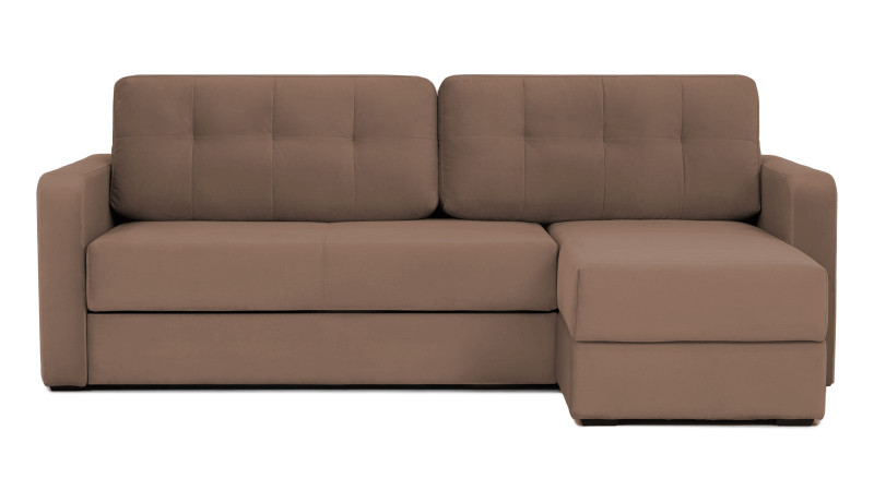 Диван -кровать угловой Loko Pro с широкими подлокотниками, с матрасом средней жесткости, Тк. Dumont 08 170x244 — купить в Озерце