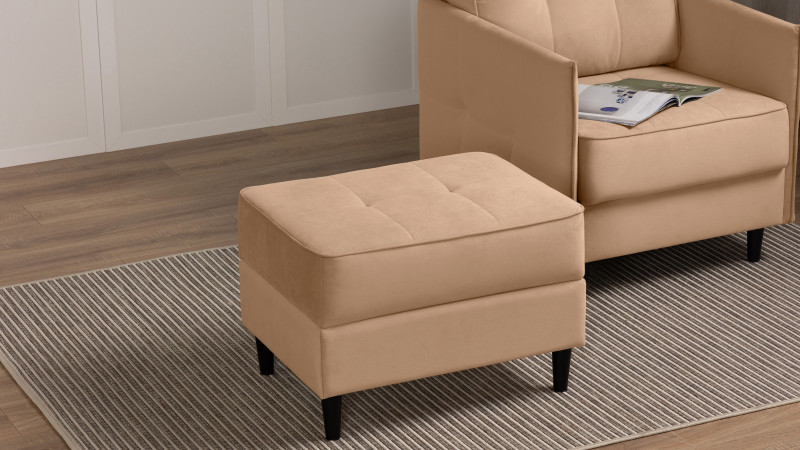 Пуф Amani Pro, Тк. Тк. Casanova Beige 53x68 — купить в Озерце