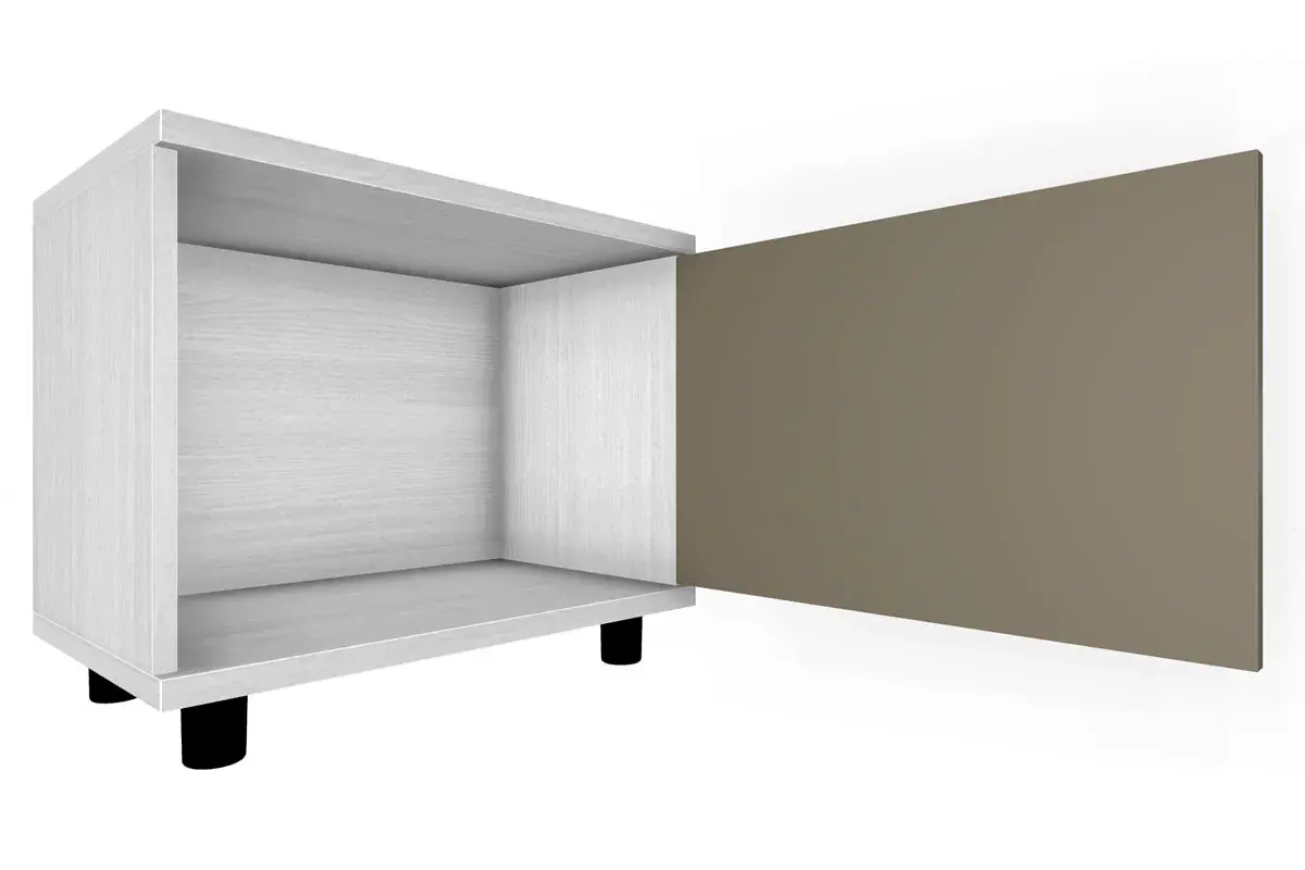 Тумба ТБ-5052-СЯ-ЛМ (Снежный Ясень/Латте Матовый) — Мебель-центр Озерцо