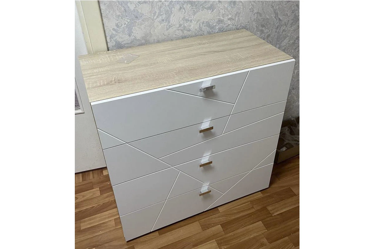 Комод Скайлайн (Белый шагрень) — Мебель-центр Озерцо