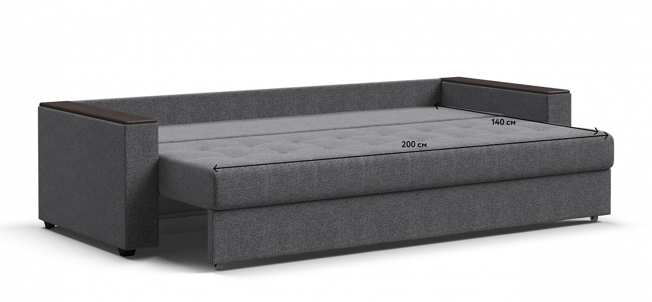 Атланта НПБ 120 диван Рогожка Мальмо серый — купить в Озерце