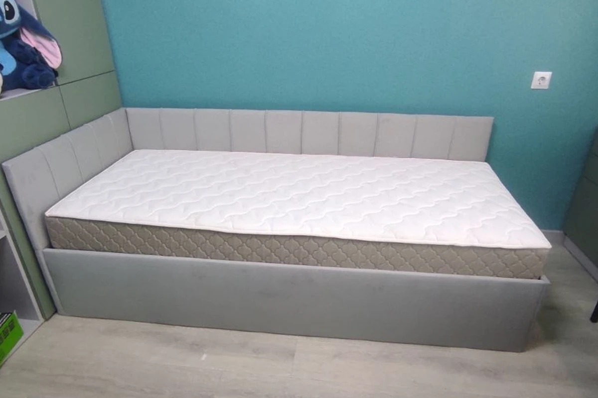 Кровать Мика с ПМ 90х200 универсальная Newtone Light GREY - купить в Озерце
