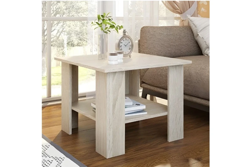 Стол журнальный ЦРК.ТМБ.24 (Анкор белый) — Мебель-центр Озерцо