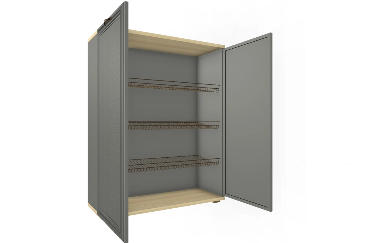 Готовый комплект для прихожей Карина ПК-1003-АС-СО (Ясень Асахи/Серый Оникс) — Мебель-центр Озерцо