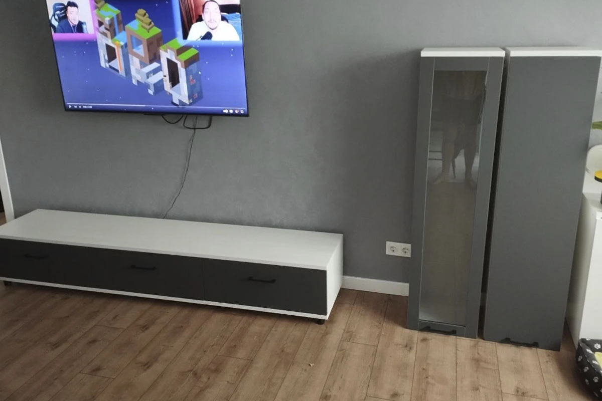 Антресоль АН-5002-СЯ-АМ (Снежный Ясень/Антрацит Матовый) в мебель-центре Озерцо