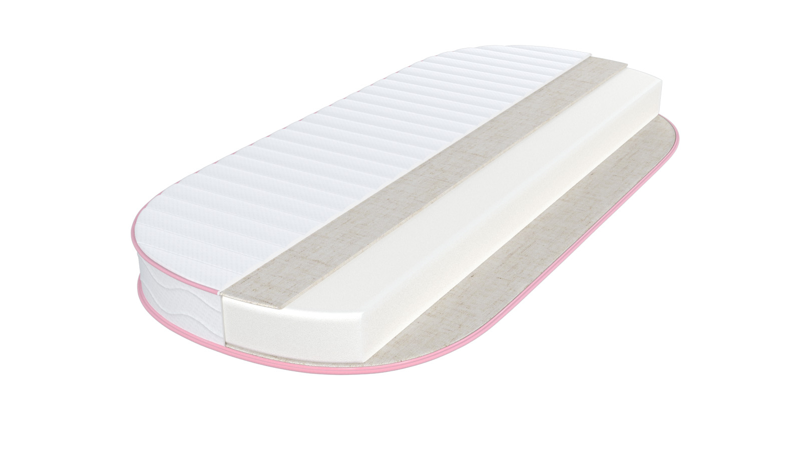 Детский матрас овальный Askona Kids Little Princess 63x136 - купить в Озерце