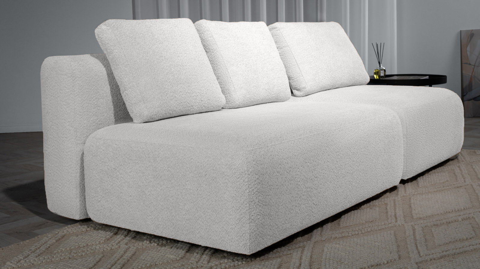 Диван модульный Molto, 2-секционный,125+ 85+125+85, ткань Soul 000 107x214 — купить в Озерце