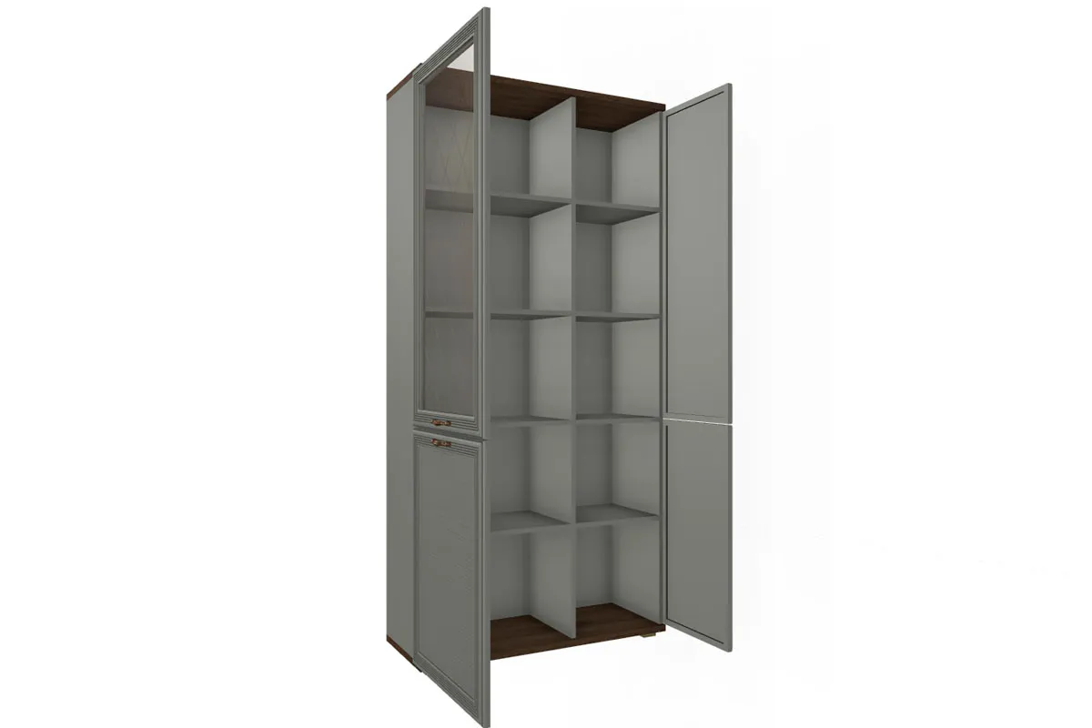 Шкаф многоцелевой ШК-1071-ГТ-СО (Гикори Джексон Темный/Серый Оникс) в мебель-центре Озерцо