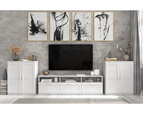 Стенка для гостиной №1 Скаген — Мебель-центр Озерцо