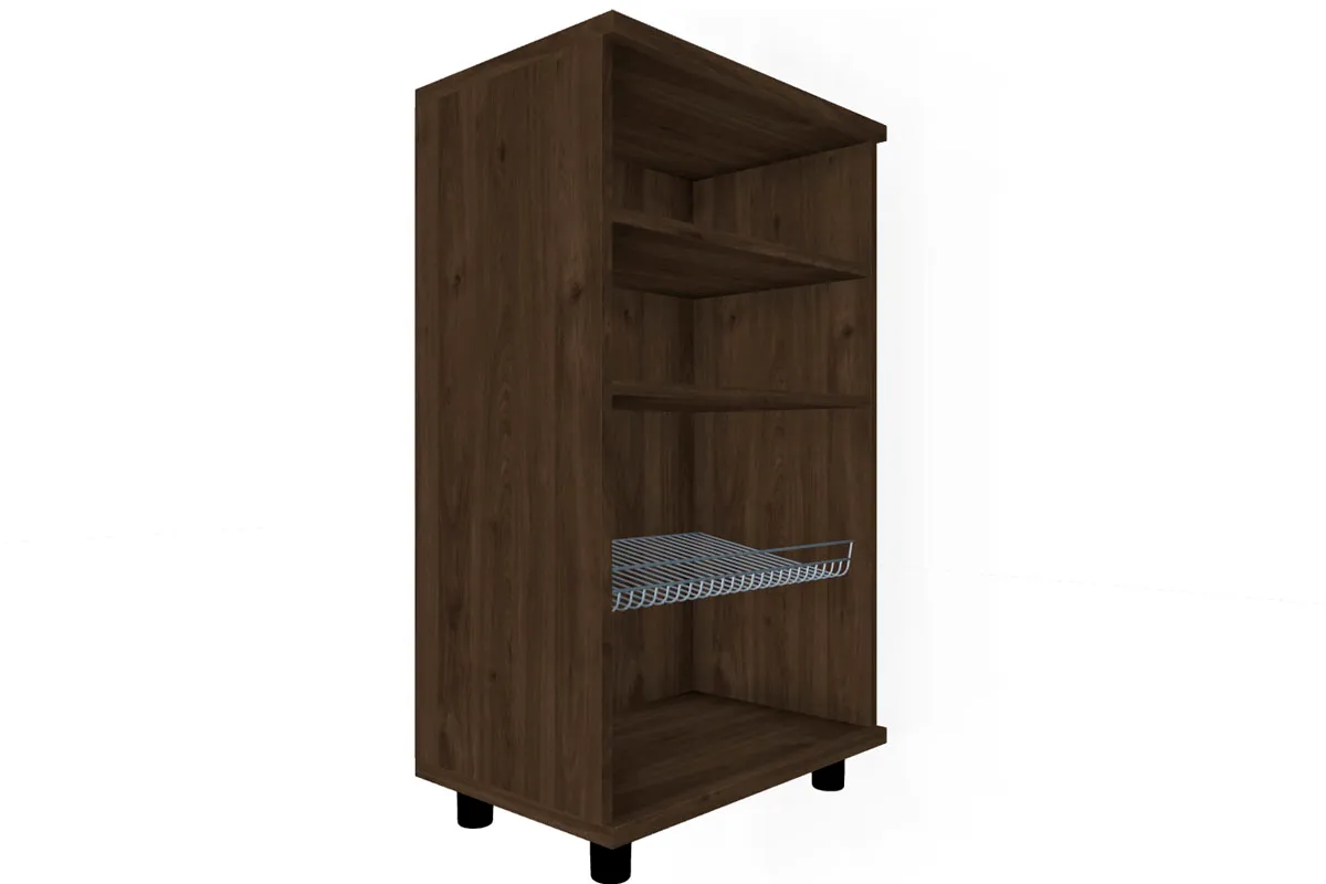 Тумба ТБ-5008-ГТ-КМ (Гикори Джексон Темный/Кашемир Матовый) — Мебель-центр Озерцо