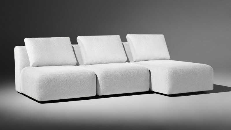 Диван модульный 3-секционный Molto 85+85+125 ткань Soul 900 147x259 — купить в Озерце