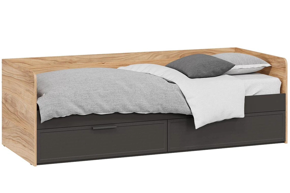 Набор детской мебели Стелла стандартный ГН-402.000 (Серый вулкан/Фон Серый/Яблоня Беллуно) — Мебель-центр Озерцо