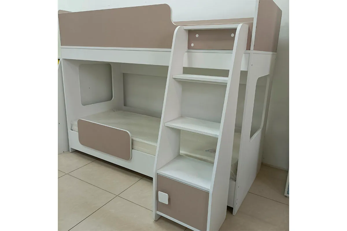 Кровать 2-х ярусная Тёма-1 (Белый/Капучино) - купить в Озерце